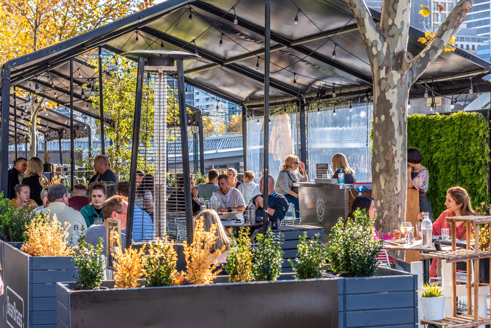 Outdoor dining, Melbourne, Australia