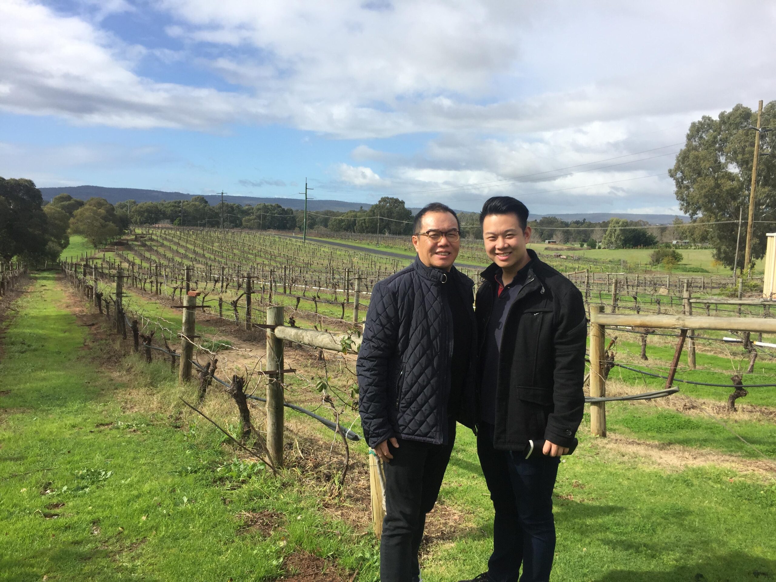 James Sun with father Wan Jen Sun.