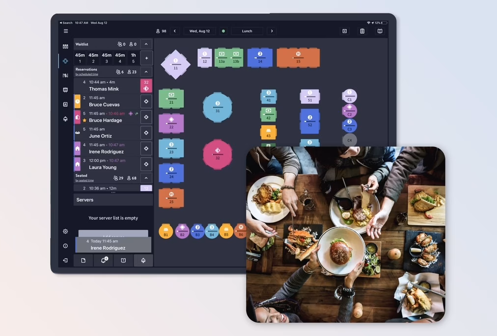 AI voice host integrates with OpenTable to capture restaurant bookings 24/7.