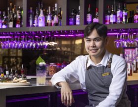 Behind with…Lucas Bureau from ABODE Bistro. Bar